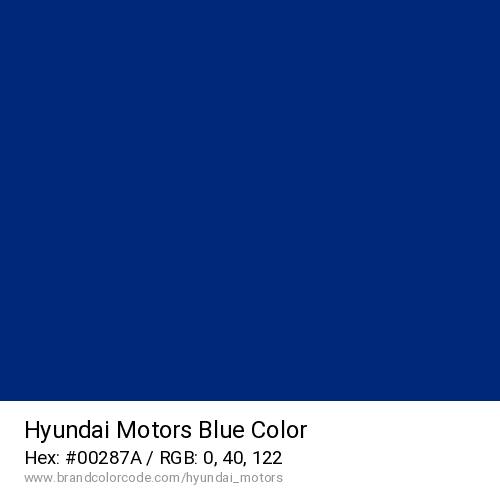 Hyundai Motors's Blue color solid image preview