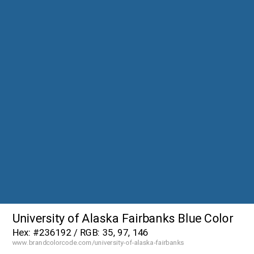 University of Alaska Fairbanks's Blue color solid image preview