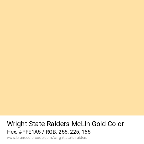 Wright State Raiders's McLin Gold color solid image preview