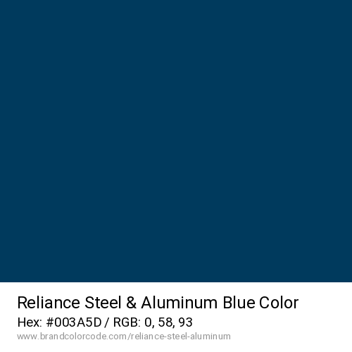 Reliance Steel & Aluminum's Blue color solid image preview