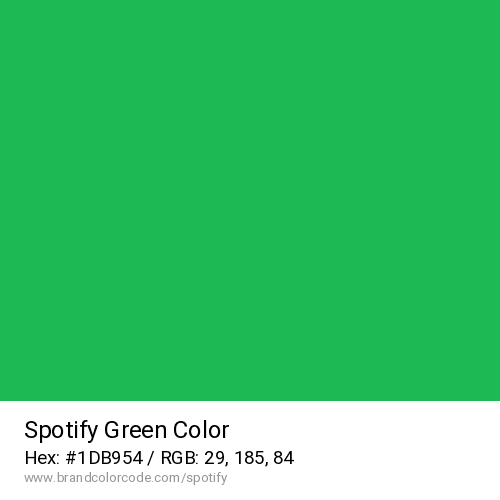 Spotify's Green color solid image preview