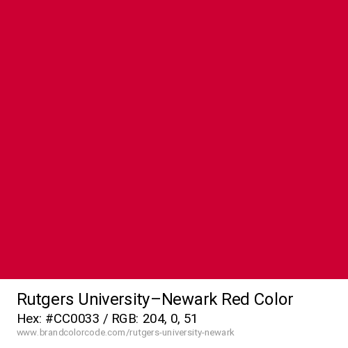Rutgers University–Newark's Red color solid image preview