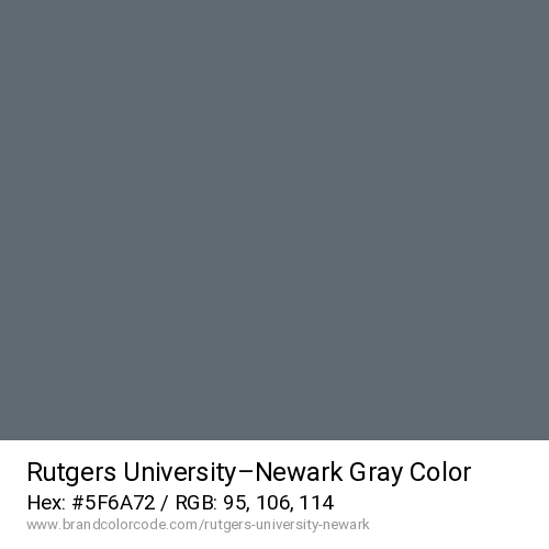 Rutgers University–Newark's Gray color solid image preview