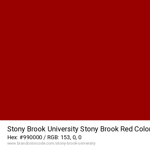 Stony Brook University's Stony Brook Red color solid image preview