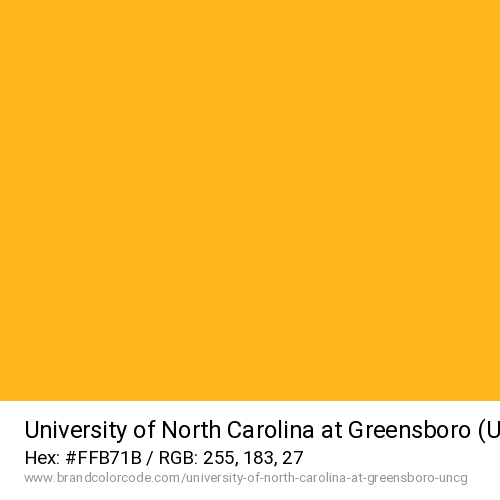 University of North Carolina at Greensboro (UNCG)'s Gold color solid image preview