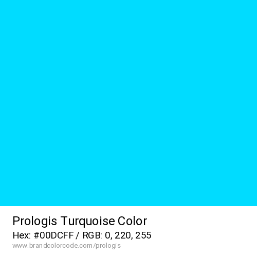 Prologis's Turquoise color solid image preview