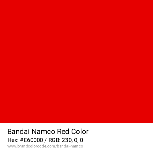 Bandai Namco's Red color solid image preview