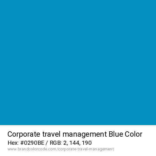 Corporate travel management's Blue color solid image preview