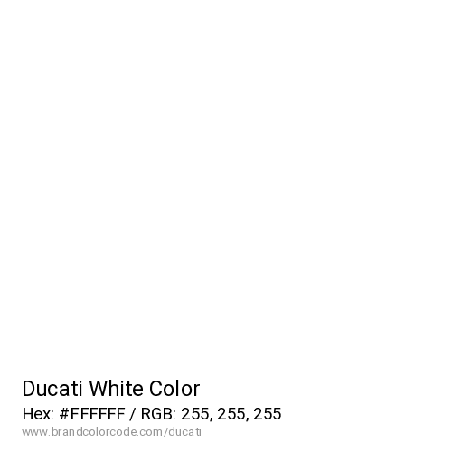 Ducati's White color solid image preview