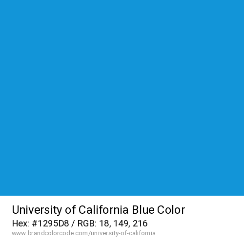University of California's Blue color solid image preview