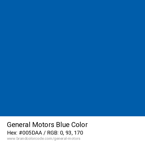 General Motors's Blue color solid image preview
