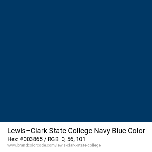 Lewis–Clark State College's Navy Blue color solid image preview