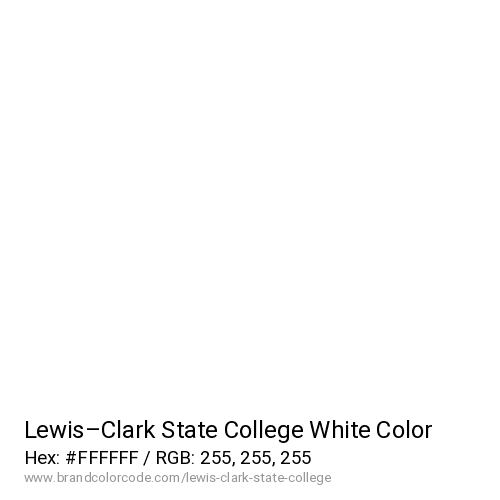 Lewis–Clark State College's White color solid image preview