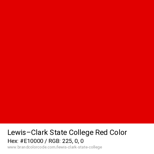 Lewis–Clark State College's Red color solid image preview