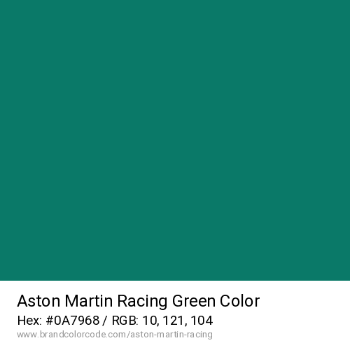 Aston Martin Racing's Green color solid image preview