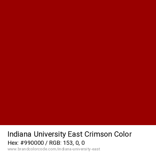 Indiana University East's Crimson color solid image preview