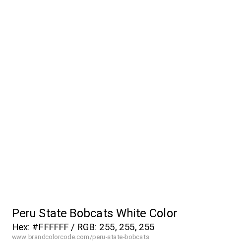 Peru State Bobcats's White color solid image preview