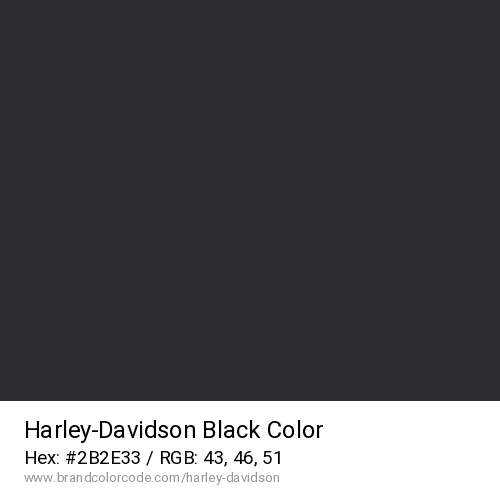 Harley-Davidson's Black color solid image preview