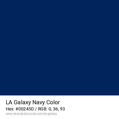 LA Galaxy's Navy color solid image preview