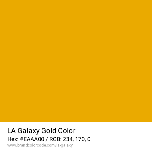 LA Galaxy's Gold color solid image preview