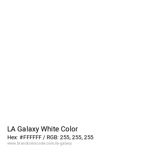 LA Galaxy's White color solid image preview