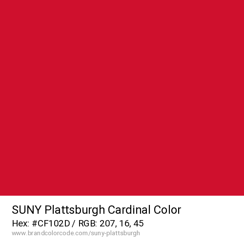 SUNY Plattsburgh's Cardinal color solid image preview