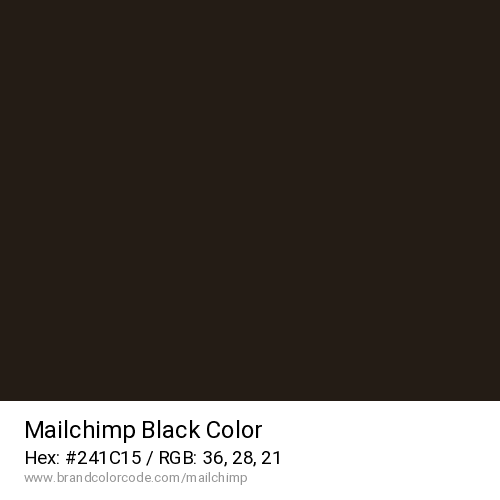 Mailchimp's Black color solid image preview