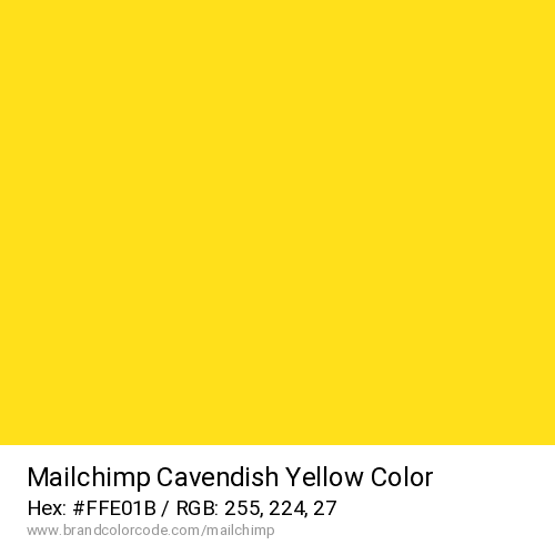 Mailchimp's Cavendish Yellow color solid image preview