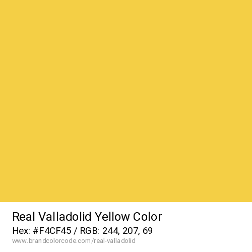 Real Valladolid's Yellow color solid image preview