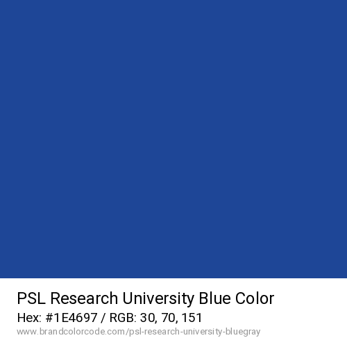 PSL Research University's Blue color solid image preview