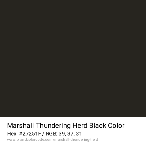 Marshall Thundering Herd's Black color solid image preview