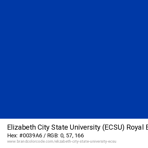Elizabeth City State University (ECSU)'s Royal Blue color solid image preview