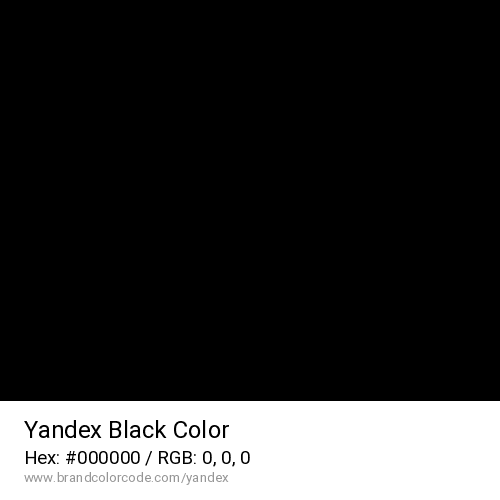 Yandex's Black color solid image preview