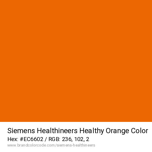 Siemens Healthineers's Healthy Orange color solid image preview