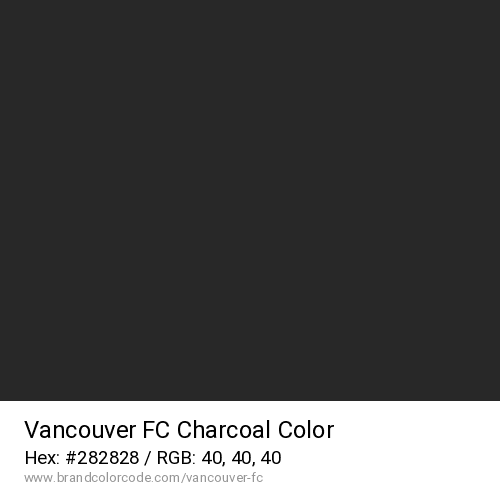 Vancouver FC's Charcoal color solid image preview