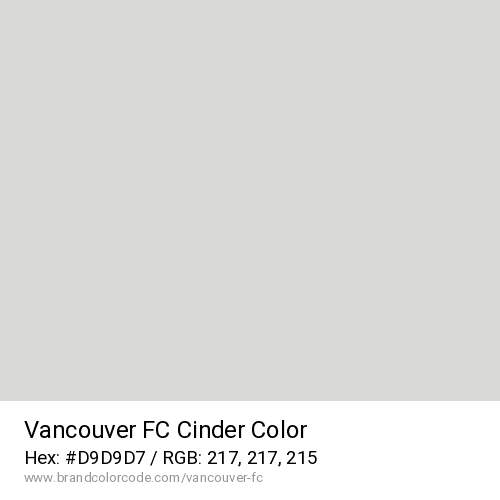 Vancouver FC's Cinder color solid image preview