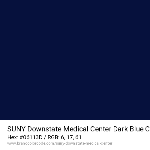 SUNY Downstate Medical Center's Dark Blue color solid image preview