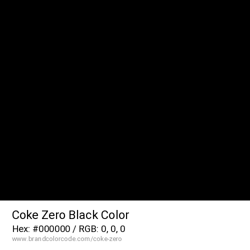 Coke Zero's Black color solid image preview