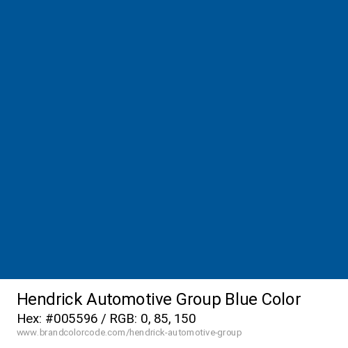 Hendrick Automotive Group's Blue color solid image preview