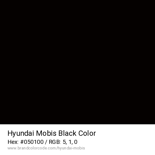 Hyundai Mobis's Black color solid image preview