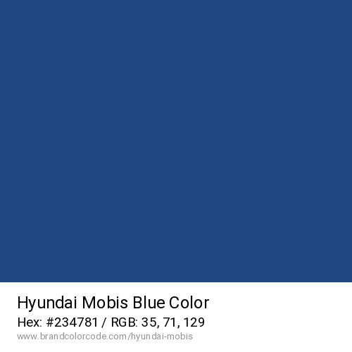 Hyundai Mobis's Blue color solid image preview