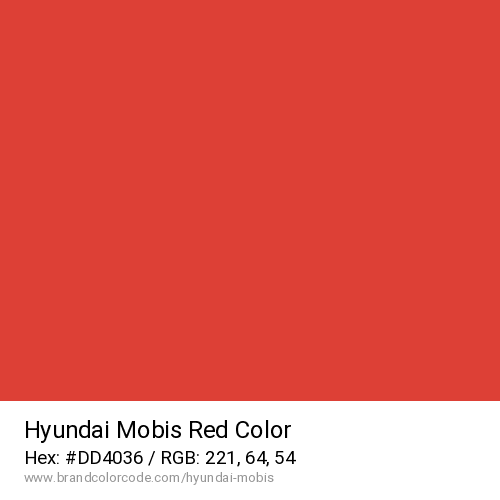 Hyundai Mobis's Red color solid image preview