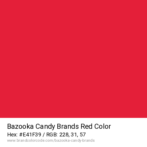 Bazooka Candy Brands's Red color solid image preview