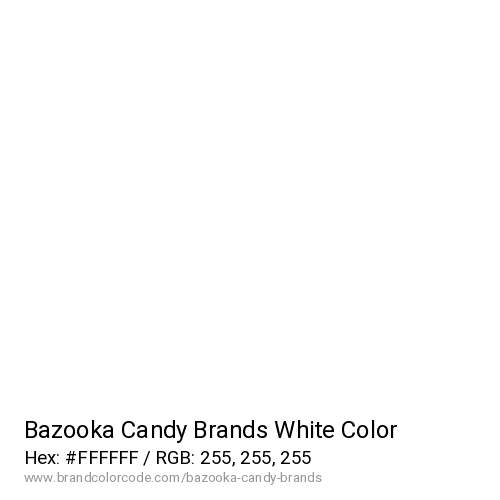 Bazooka Candy Brands's White color solid image preview