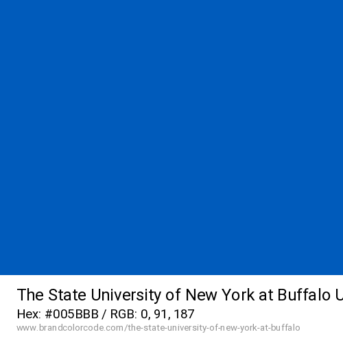 The State University of New York at Buffalo's Ub Blue color solid image preview