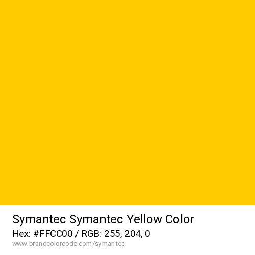 Symantec's Symantec Yellow color solid image preview
