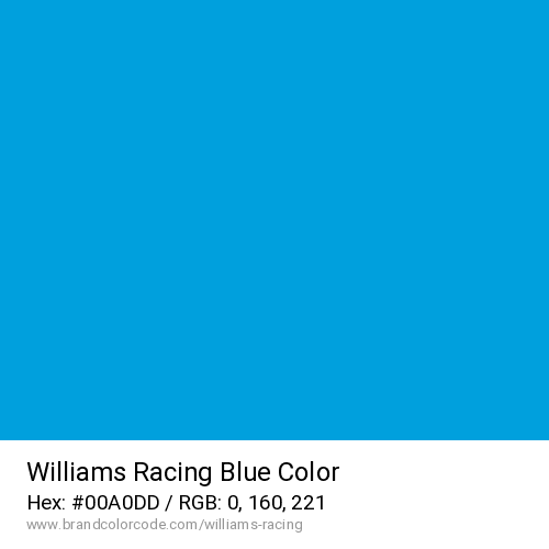 Williams Racing's Blue color solid image preview