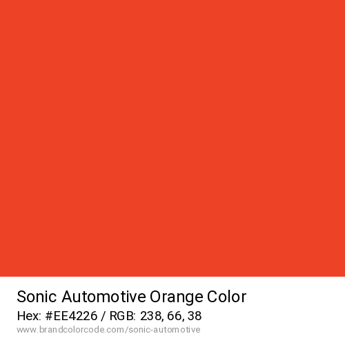 Sonic Automotive's Orange color solid image preview
