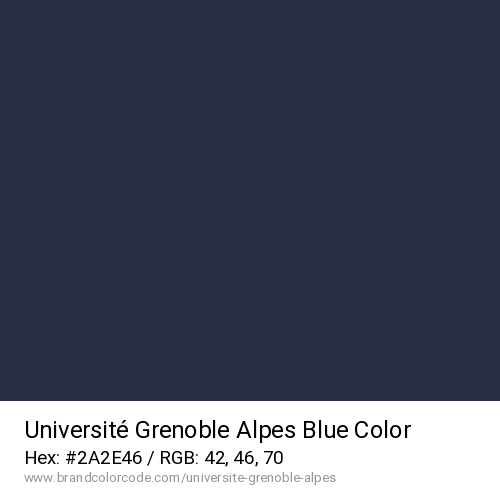 Université Grenoble Alpes's Blue color solid image preview
