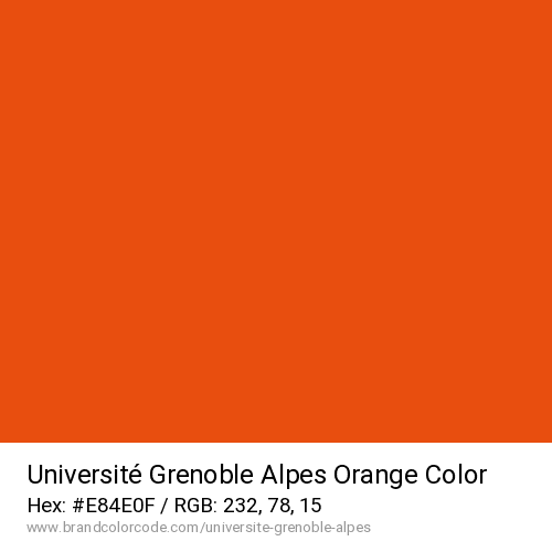 Université Grenoble Alpes's Orange color solid image preview
